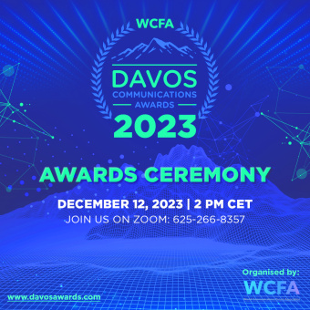 Awards Ceremony | Davos Communications Awards 2023 - Dec 12, 2 pm CET,...