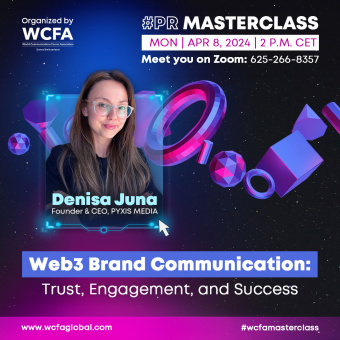 Masterclass: Web3 Brand Communication with Denisa Juna – April 8, 2 pm CET, Zoom