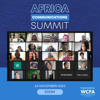 Over 300 PR Experts Registered for WCFA’s Africa Communications Summit...